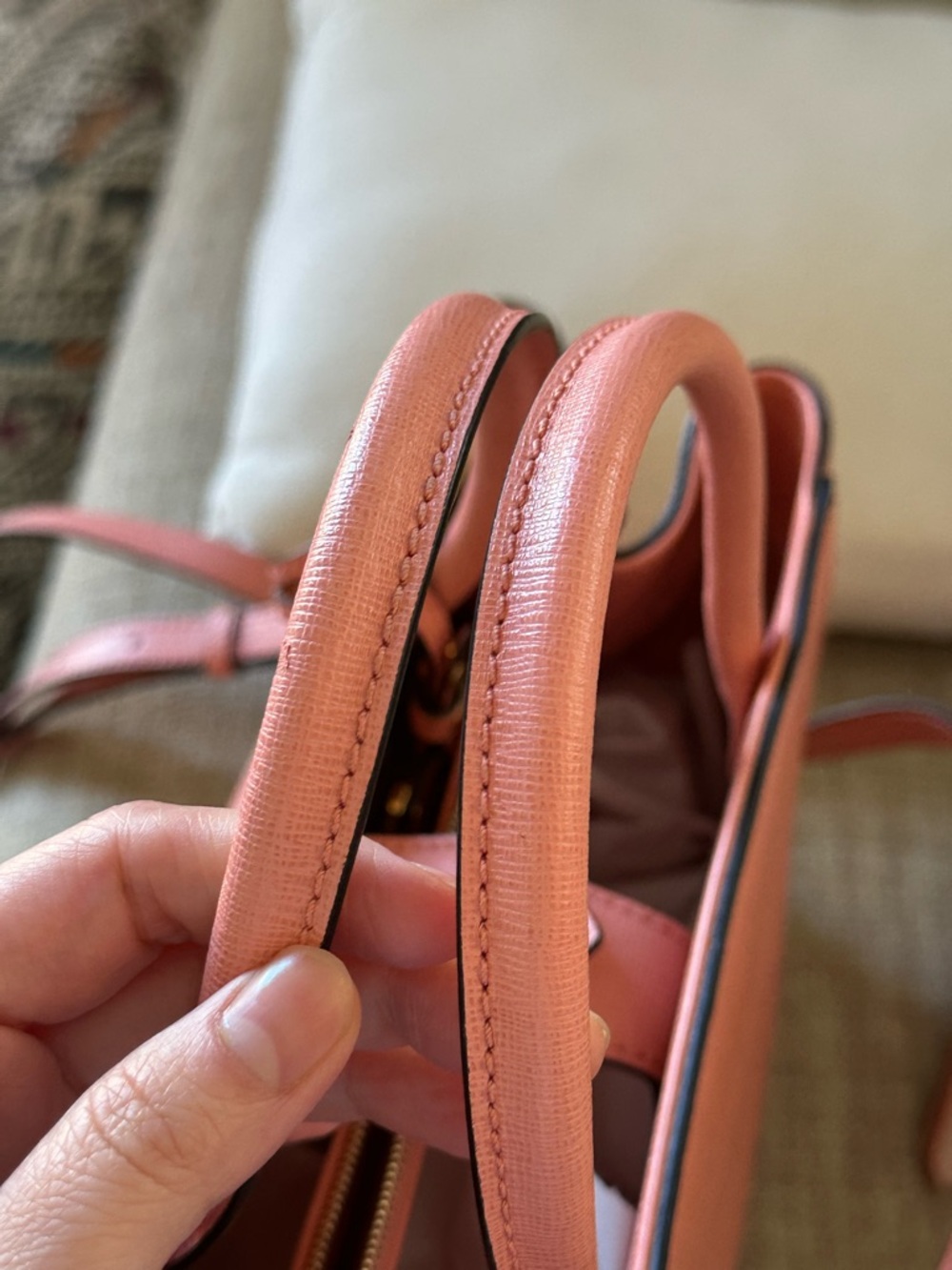 FENDI Pink Leather Petite Sac 2jours Elite Tote Bag - Picture 3 of 16